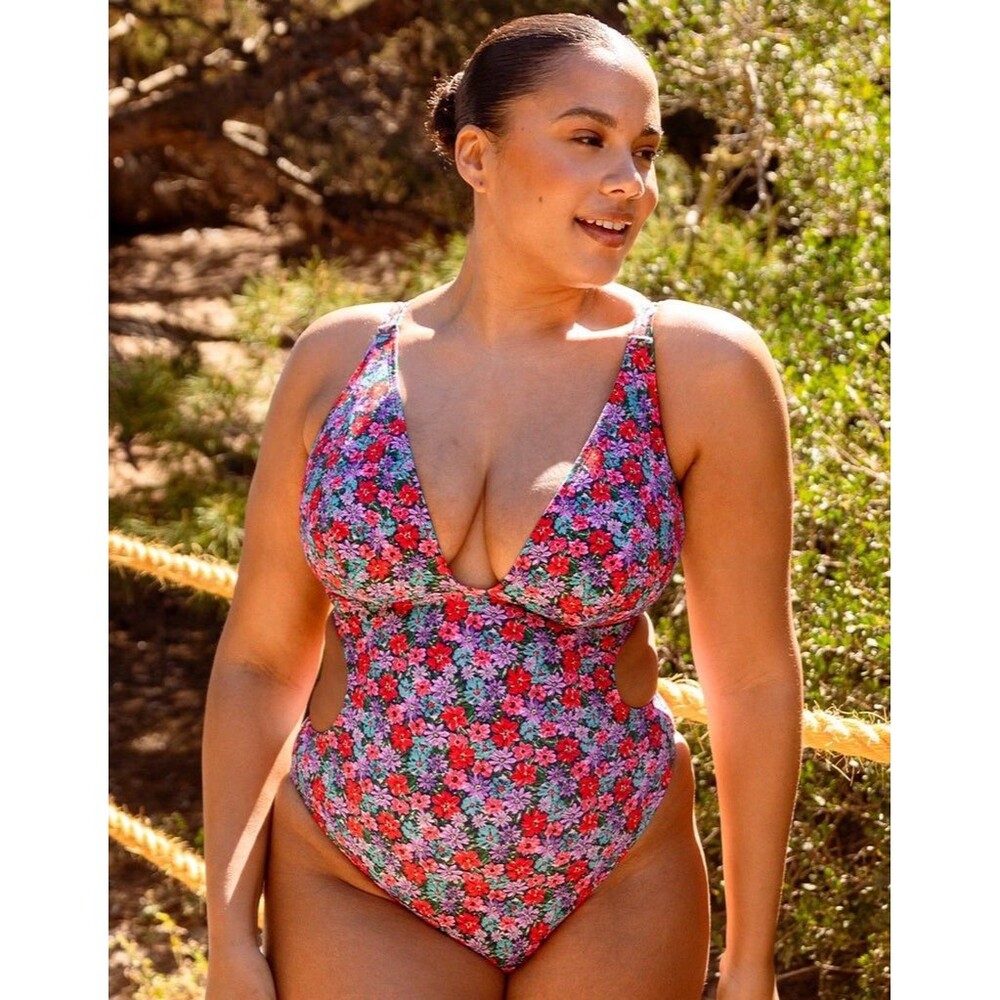 Womens Size 34DD/DDD Curvy Kate Non Wired Floral Swimsuit NWT ￼ - Picture 2 of 10